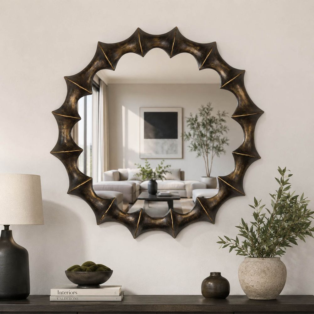 CROSBYWORTH BRONZE MIRROR 35 (IN)