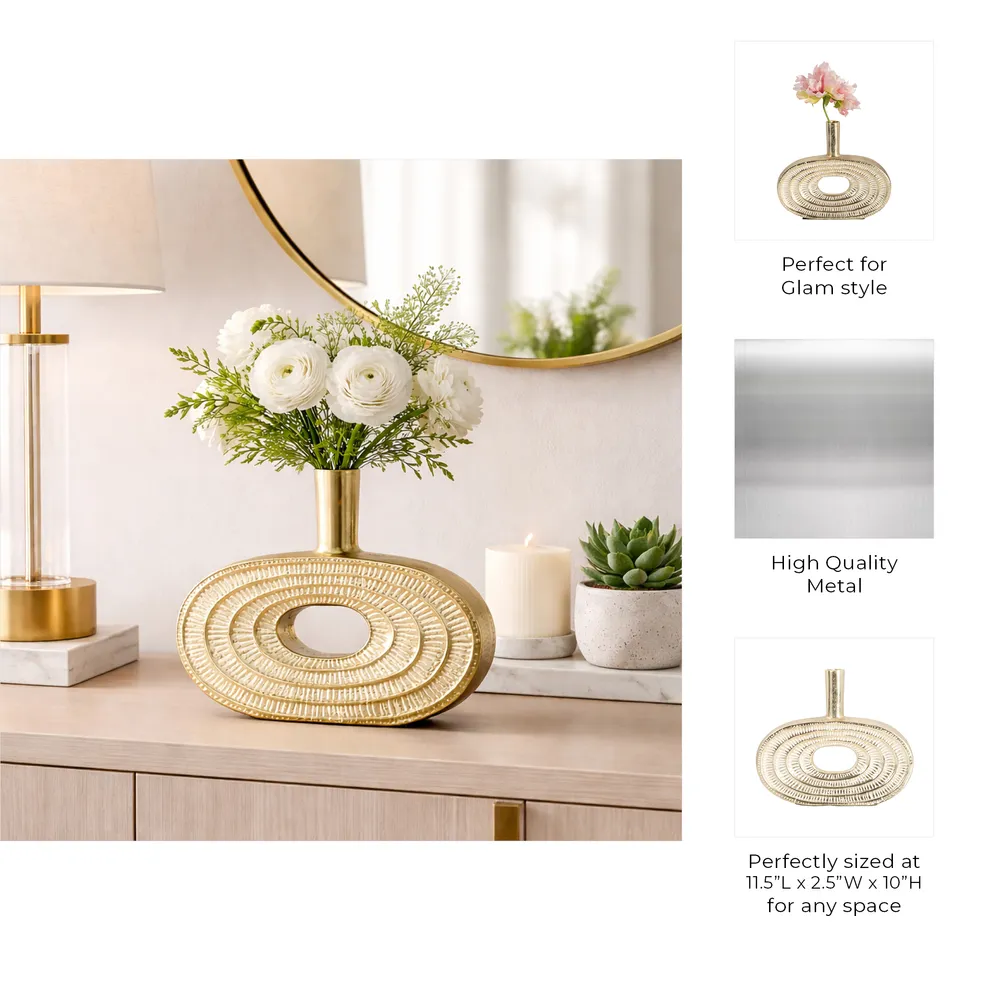 MASONWICK GOLD VASE 10 (IN)