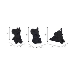 WALTONTON SET OF 3 BLACK DECOR 6 (IN) 9
