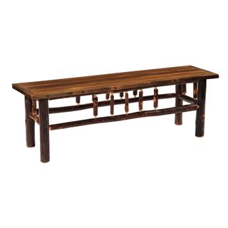 Appalachian 4-foot Prairie Bench - Wood Seat