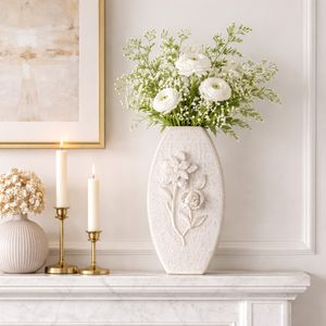 HAYESTON WHITE VASE 18 (IN) 12