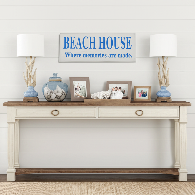 8" x 20" Beach House Wall Decor