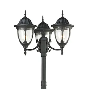 Central Square 91'' High 3-Light Outdoor Post Light - Textured Matte Black 3