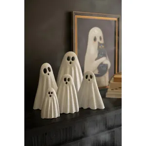 Set of 5 Metal Halloween Ghosts 3