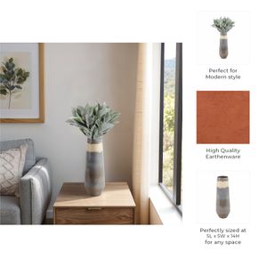 BURKEMOOR BLUE VASE 14 (IN) 11