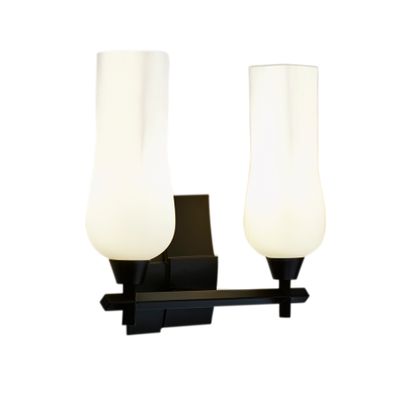 Fleur 14.75″ Wide 2-Light Vanity Light - Matte Black