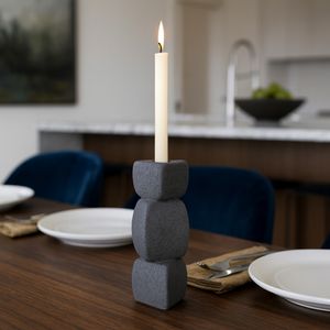 ENNISVALE BLACK CANDLE HOLDER 9 (IN) 11