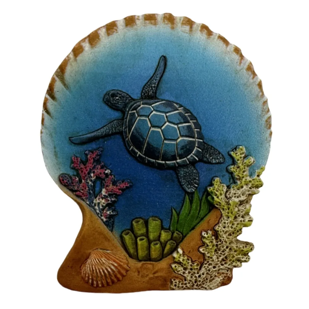 2-3/4" SHELL WITH TURTLE MAGNET
