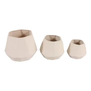 SLATERMILL SET OF 3 WHITE VASES 7 (IN) 6