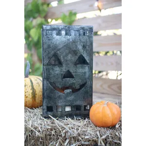 Tin Bag Jack-O-Lantern Luminary 1
