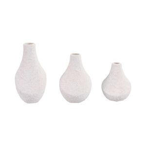 EDMONDFORD SET OF 3 IVORY VASES 9 (IN) 5
