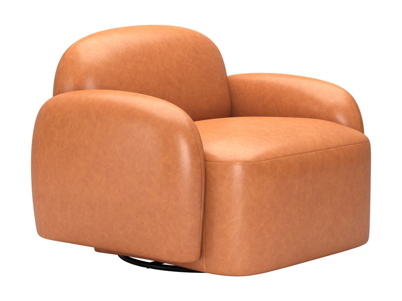 Cleo Swivel Chair Brown 7