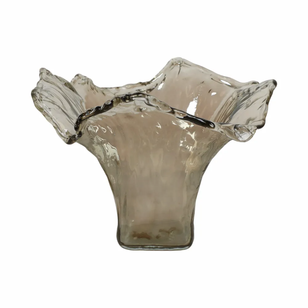 CLAYMORE GRAY GLASS VASE 12 (IN)