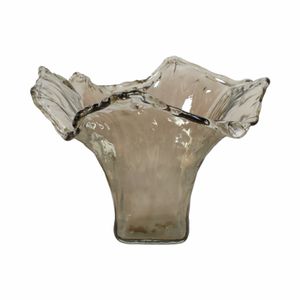 CLAYMORE GRAY GLASS VASE 12 (IN) 4