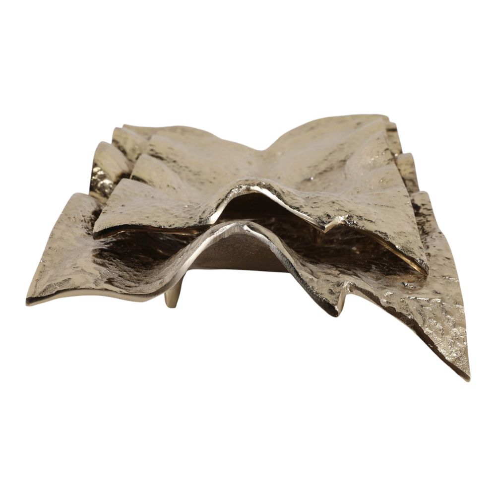 WAYLANDFORD SET OF 2 GOLD TRAY 3 (IN)