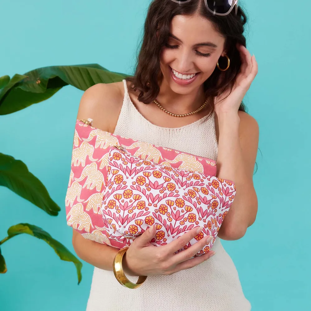 Elephant Large Essential Canvas Pouch