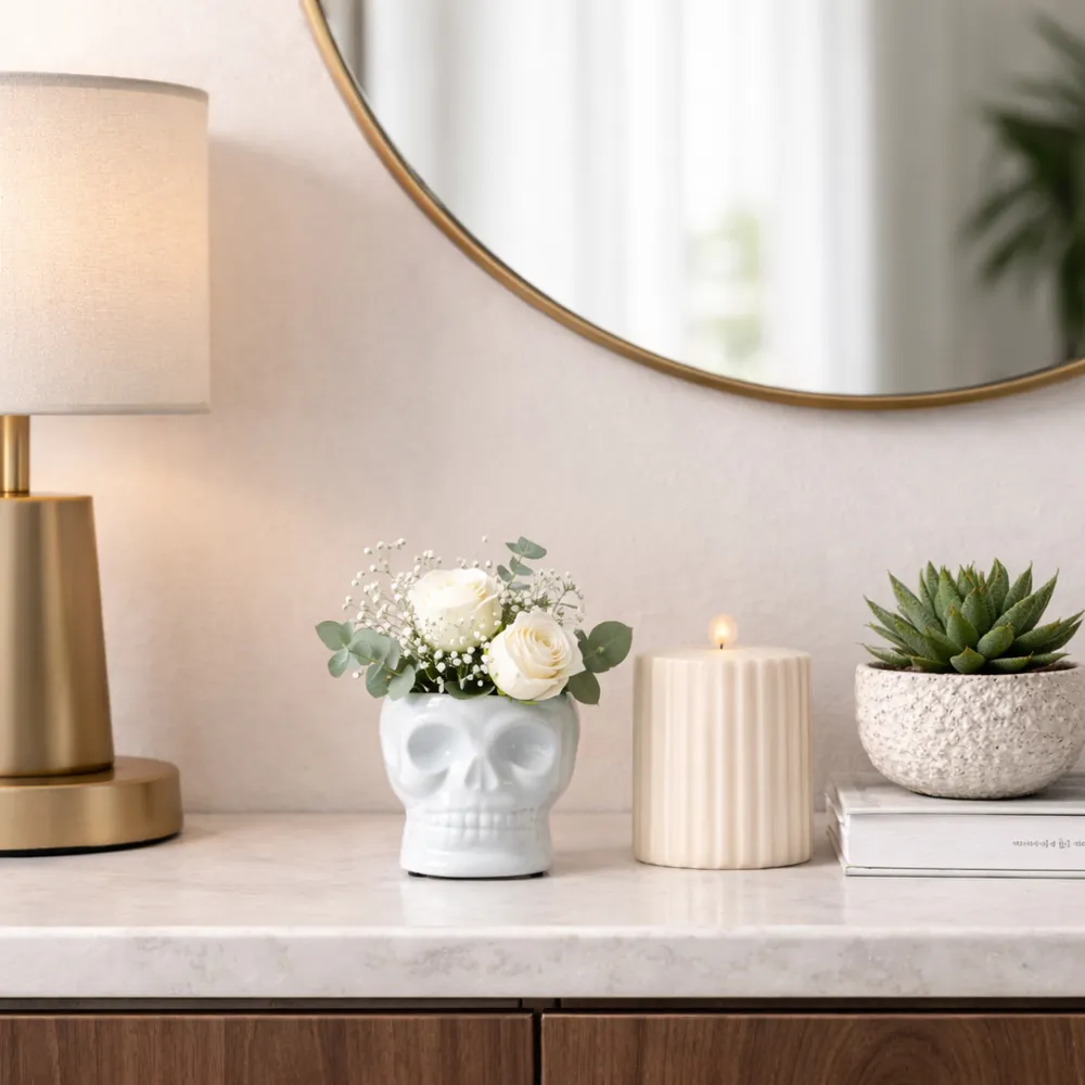LINDENCLIFF WHITE VASE 5 (IN)