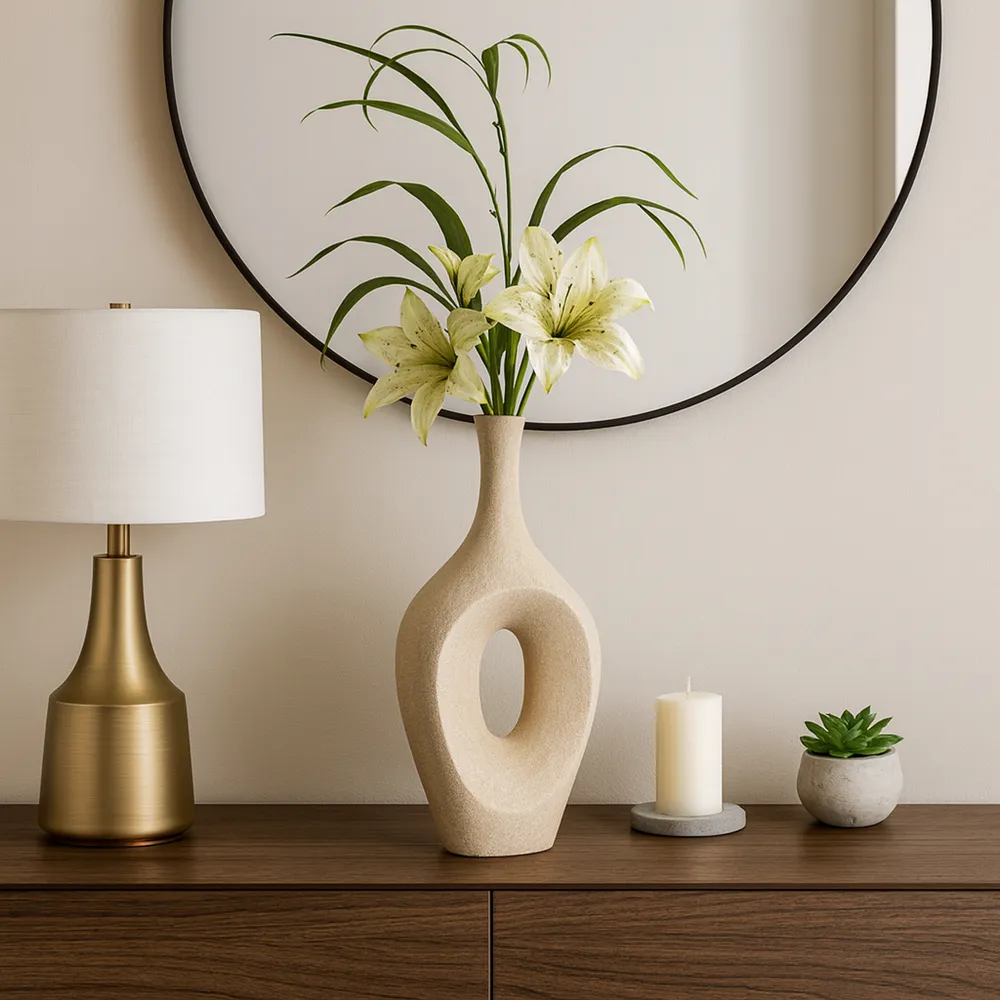 DUTTONRIDGE GOLD VASE 19 (IN)