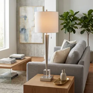 DUNBARWAY SILVER LAMP 36 (IN) 10
