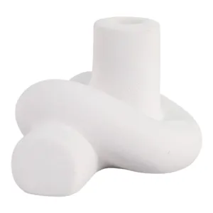 DUNCANCROSS WHITE CANDLE HOLDER 4 (IN) 4