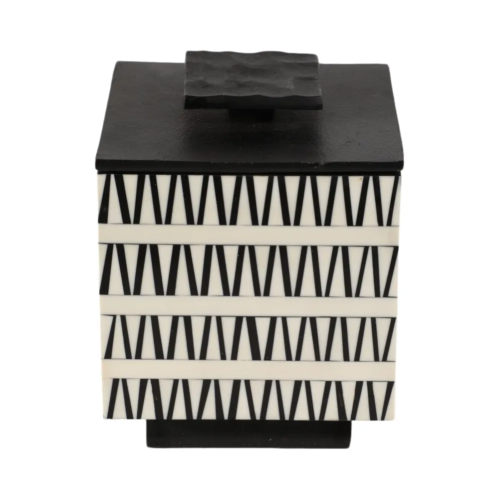 TANNERWIND SET OF 2 BLACK BOXES 9 (IN)