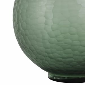 GROVERSTONE GREEN GLASS VASE 14 (IN) 6