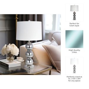 CALTONDALE GRAY LAMP 28 (IN) 10