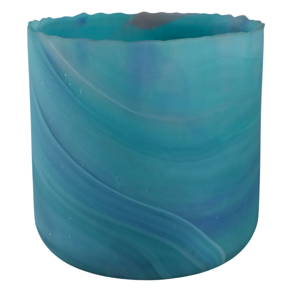 PARKERGROVE TURQUOISE GLASS VASE 11 (IN)
