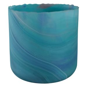 PARKERGROVE TURQUOISE GLASS VASE 11 (IN) 1