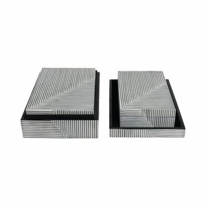 HENDONLAKE SET OF 3 BLACK BOXES 4 (IN) 5