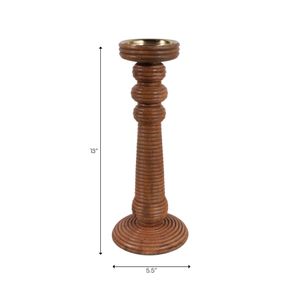 HACKETTRIDGE BROWN CANDLE HOLDER 13 (IN) 7