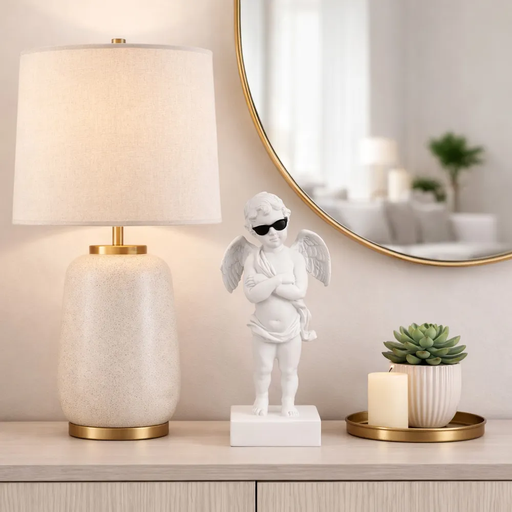 UPTONTON WHITE DECOR 11 (IN)