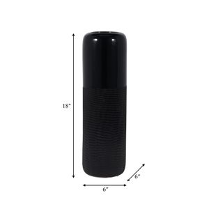 BECKHAVEN BLACK VASE 18 (IN) 8