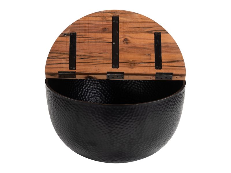 Duskan Storage Coffee Table Natural & Black 5