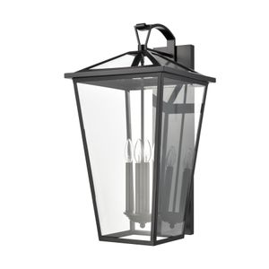 Main Street 28'' High 4-Light Outdoor Sconce - Black 2