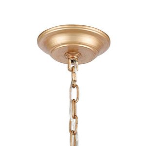 Equilibrium 8'' Wide 1-Light Mini Pendant - Matte Gold 4