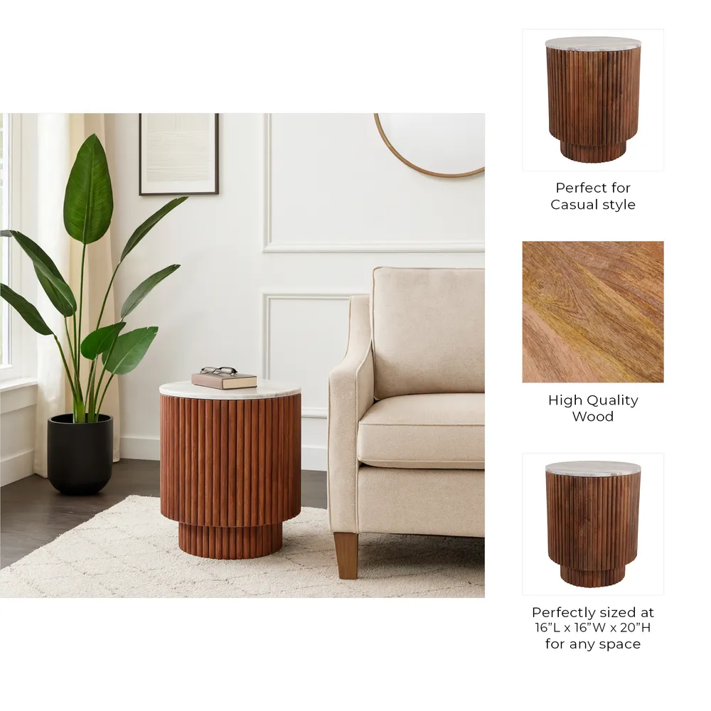 LEXRUN IVORY TABLE 20 (IN)