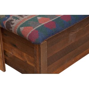 Barnwood Blanket Chest - Premium Fabric 6