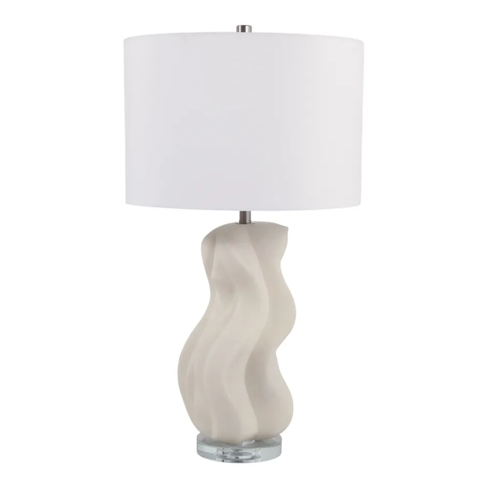 SLATECROSS WHITE LAMP 28 (IN)