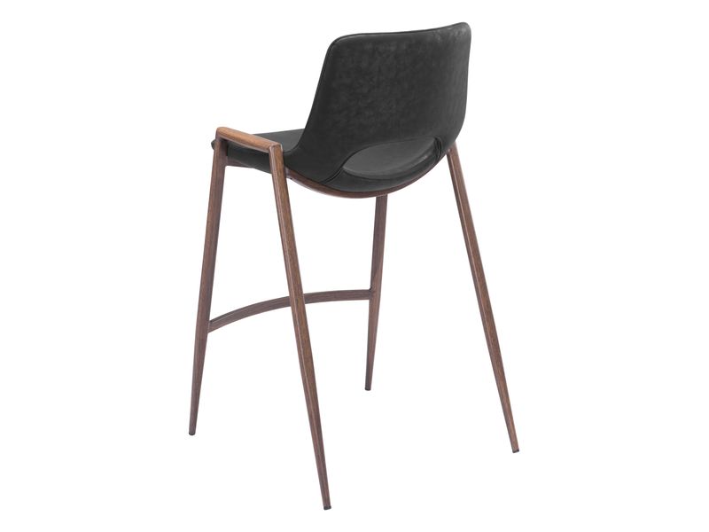 Desi Counter Stool Black & Walnut 6