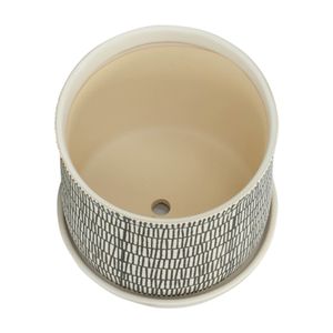 HOUSTONLAKE SET OF 2 IVORY PLANTER 7 (IN) 5