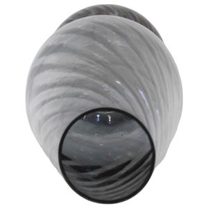 LINDENRUN GRAY GLASS VASE 25 (IN) 6