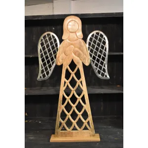 Large Wooden Angel 27x48in 2