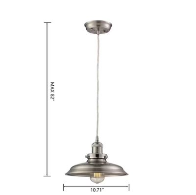 Biern 11″ Wide 1-Light Mini Pendant - Pewter