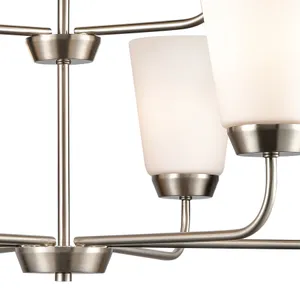 Winslow 30'' Wide 9-Light Chandelier - Brushed Nickel 4