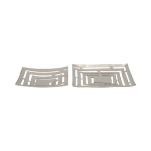 GRAHAMHAVEN SET OF 2 SILVER METAL 3 (IN) 1