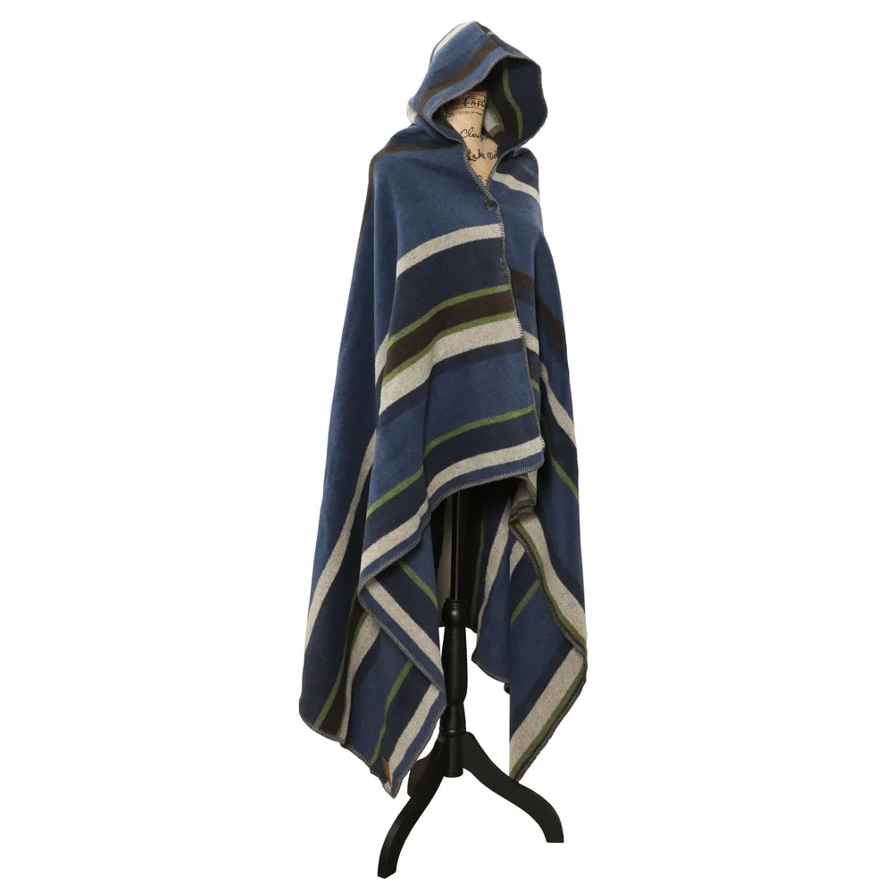 Lapis Valley Hooded Throw