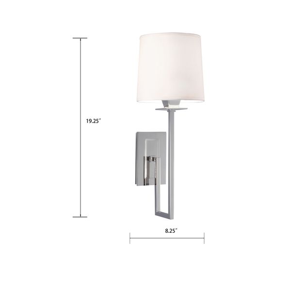 Maya 19.25'' High 1-Light Sconce - Polished Nickel