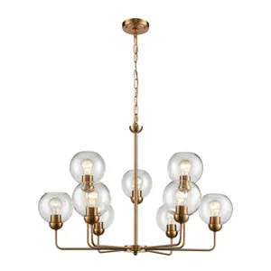 Astoria 32'' Wide 9-Light Chandelier - Satin Gold 1