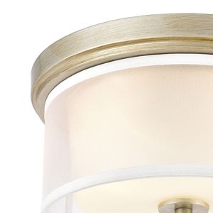 Diffusion 13'' Wide 2-Light Flush Mount - Aged Silver 3